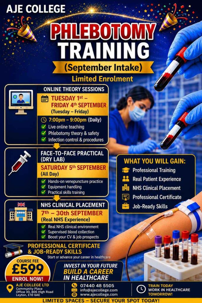 AJE Phlebotomy - Sept 2026